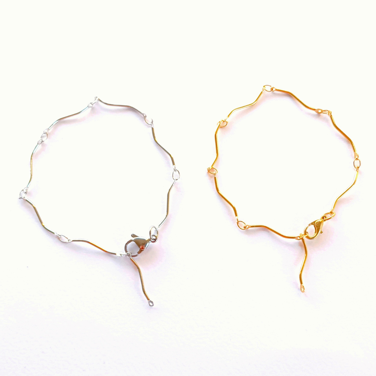 BRACELETS HARMONY. Gold, silver, stainless steel. Women. Handmade.