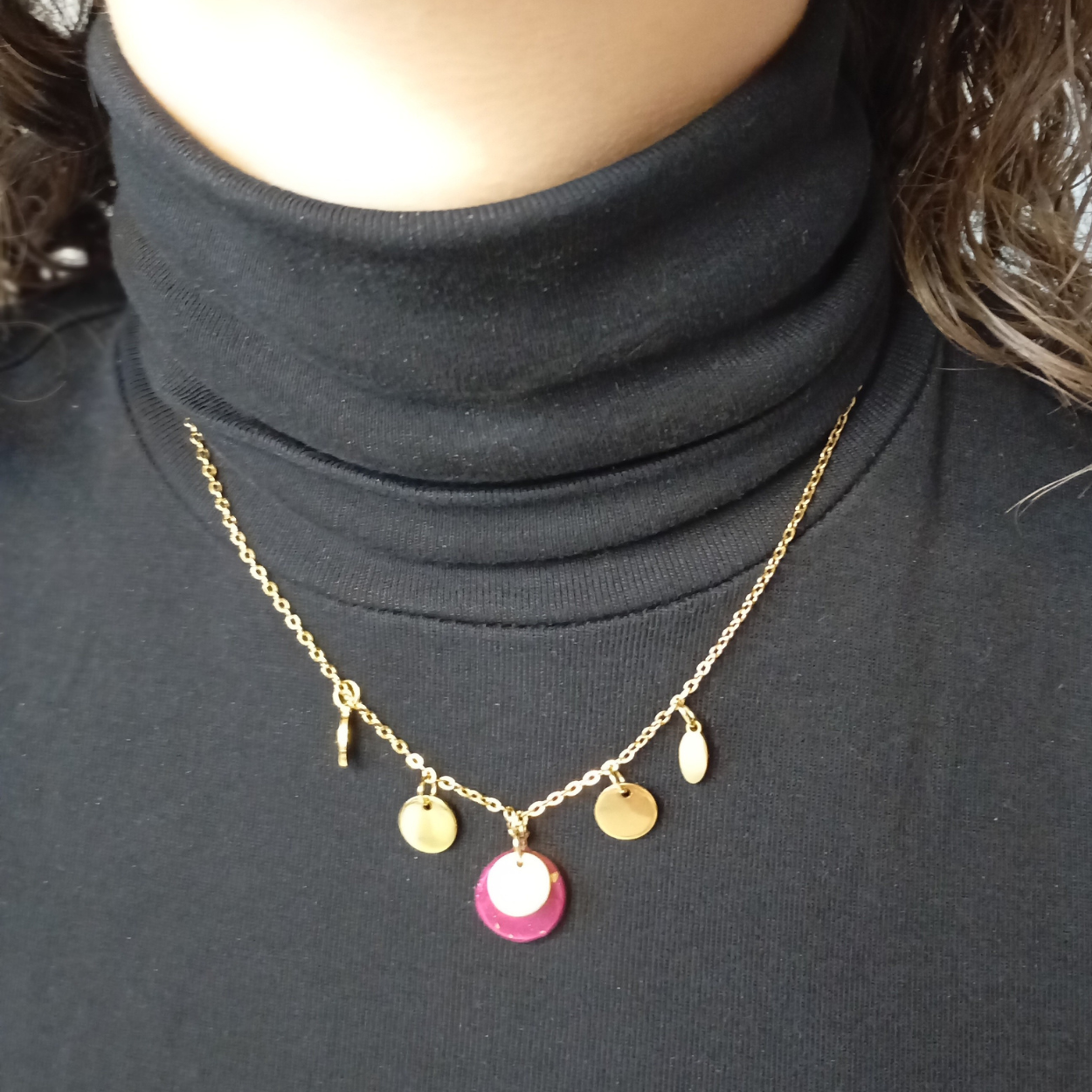 Necklace DISER – Gold & Silver | Stainless Steel | Minimalist Handmade Design