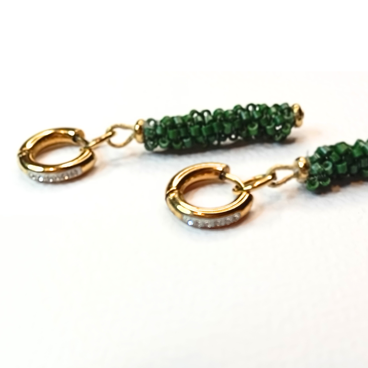 Earrings HEL – Gold & Silver | Stainless Steel | Handmade with Acrylic Pearls