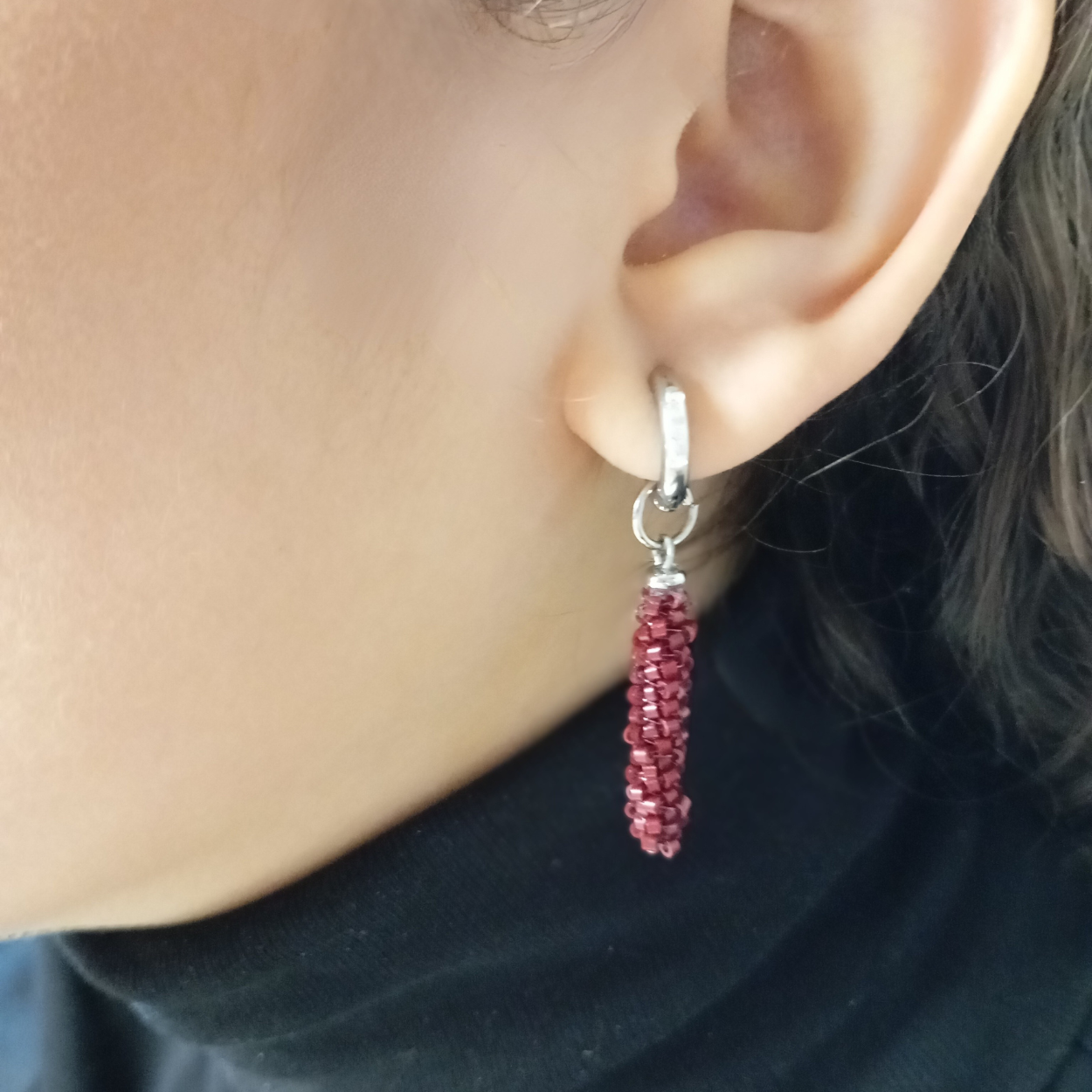 Earrings HEL – Gold & Silver | Stainless Steel | Handmade with Acrylic Pearls