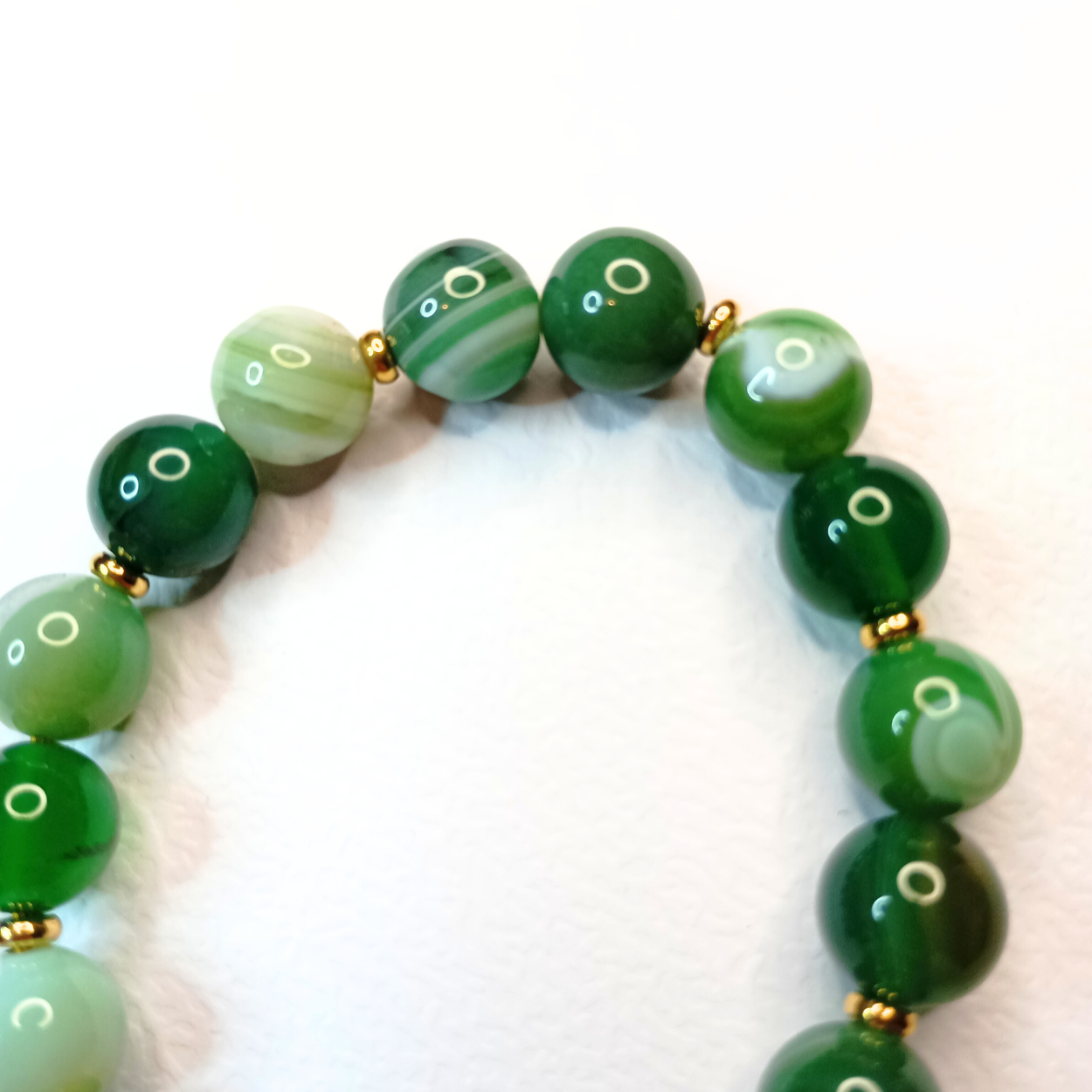 Bracelet IDUN – Gold & Silver | Stainless Steel | Handmade with Natural Stone