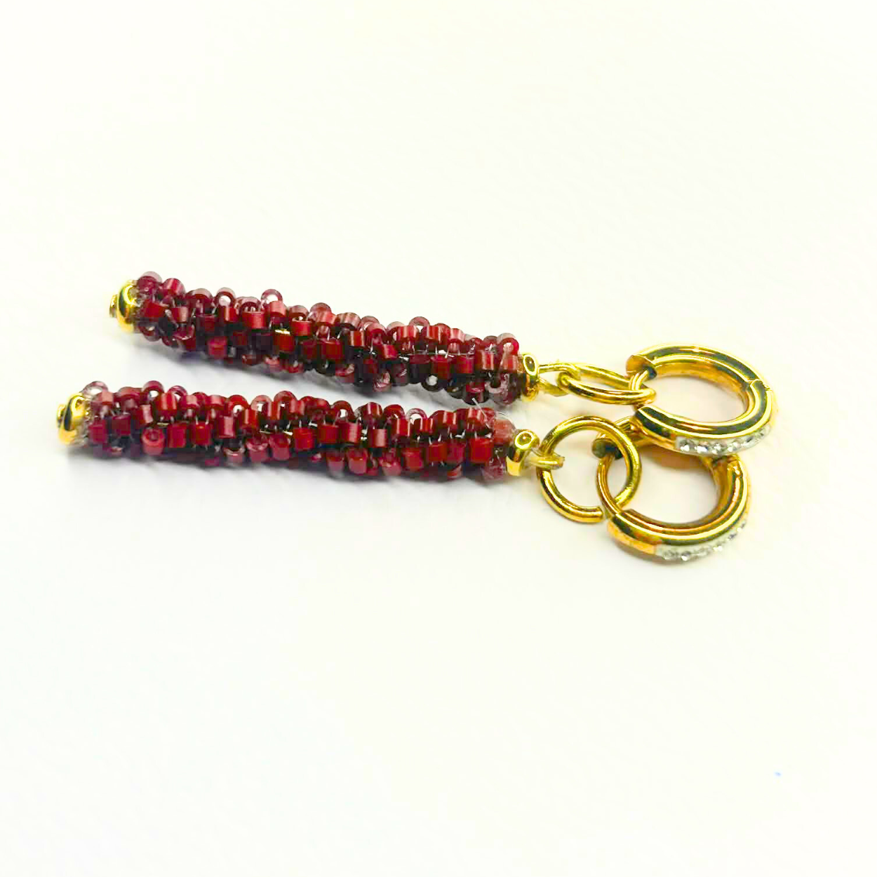 Earrings HEL – Gold & Silver | Stainless Steel | Handmade with Acrylic Pearls