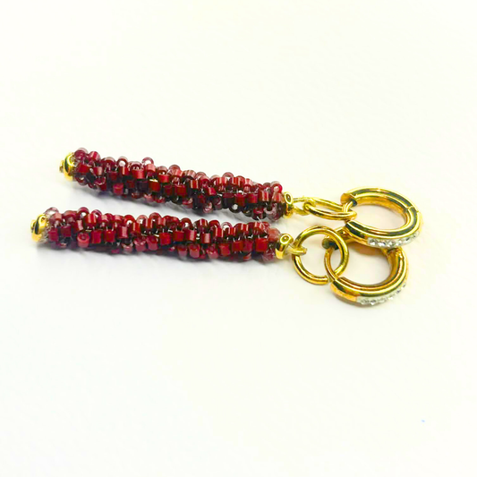 Earrings HEL – Gold & Silver | Stainless Steel | Handmade with Acrylic Pearls