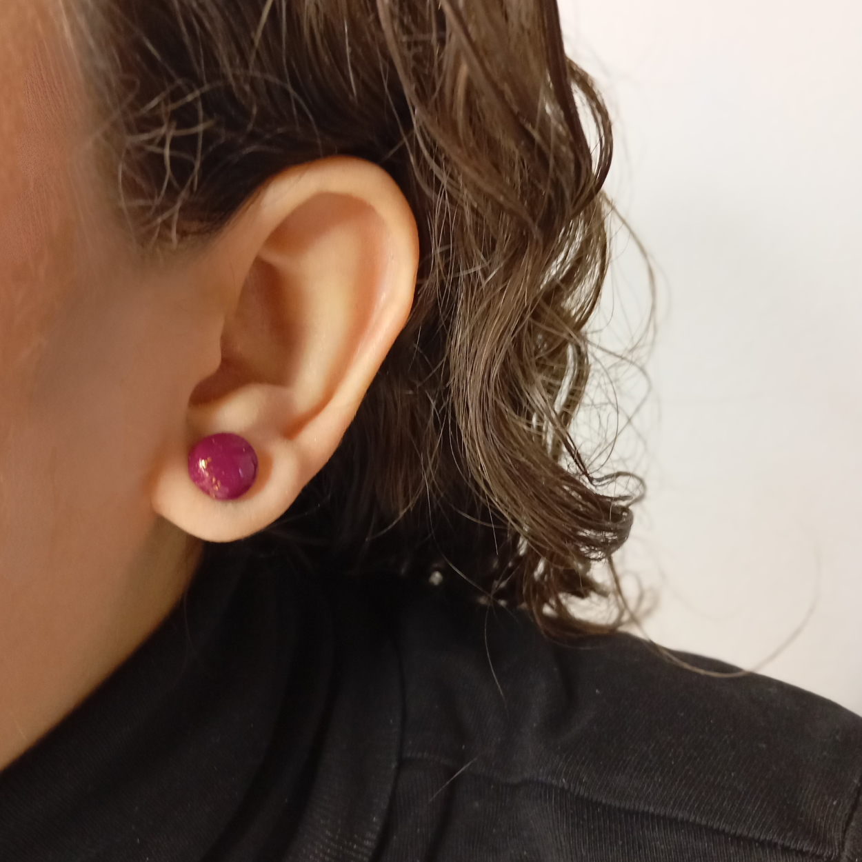 Earrings SIV – Silver & gold | Stainless steel | Minimalist handmade design