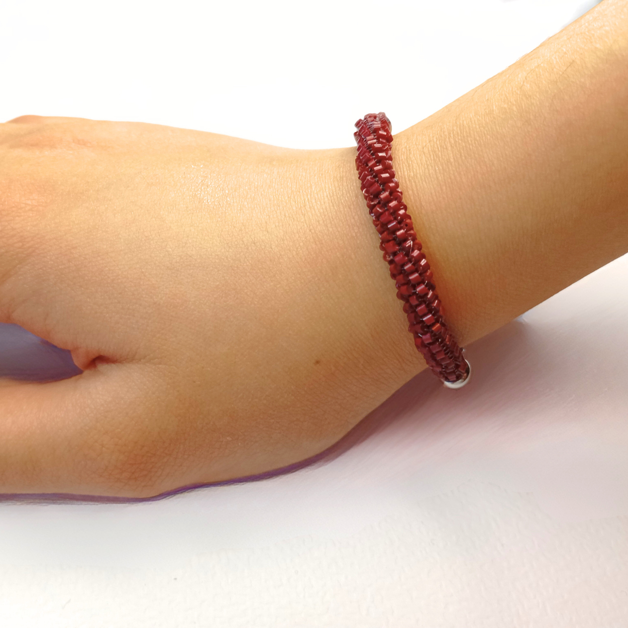 Bracelet HNOSS – Gold & Silver | Stainless Steel | Handcrafted with woven pearls