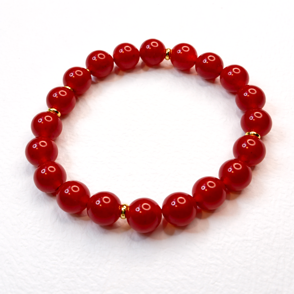 Pulsera IDUN – Dorado & plateado | Acero inoxidable | Hecha a mano con piedra natural