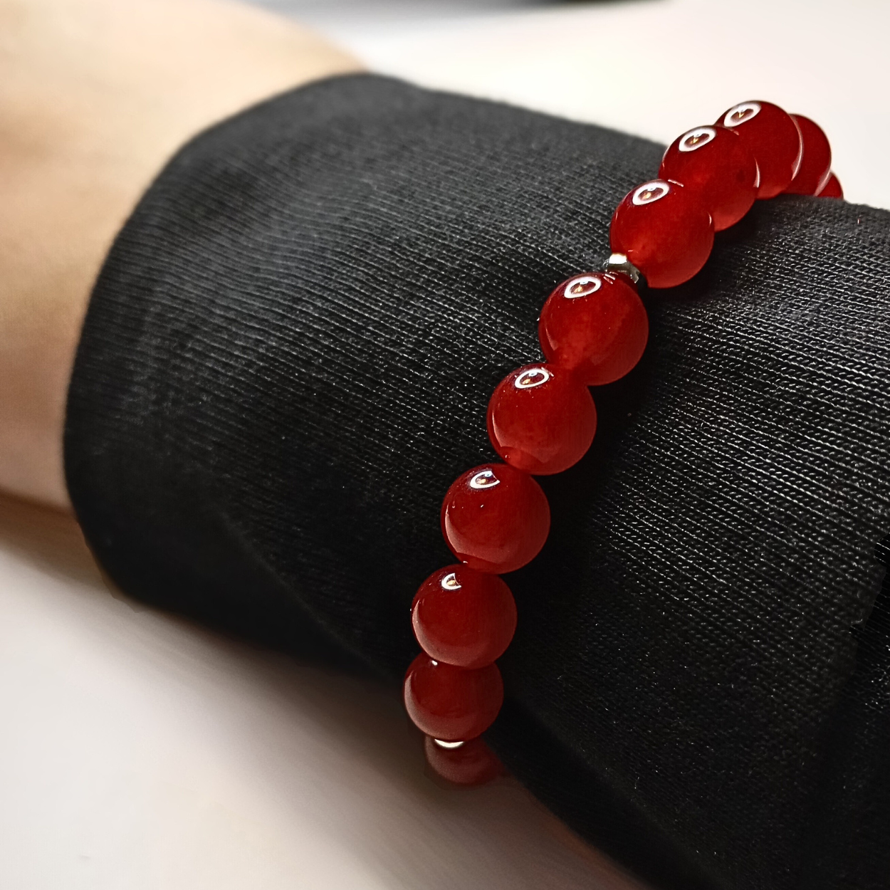 Bracelet IDUN – Gold & Silver | Stainless Steel | Handmade with Natural Stone