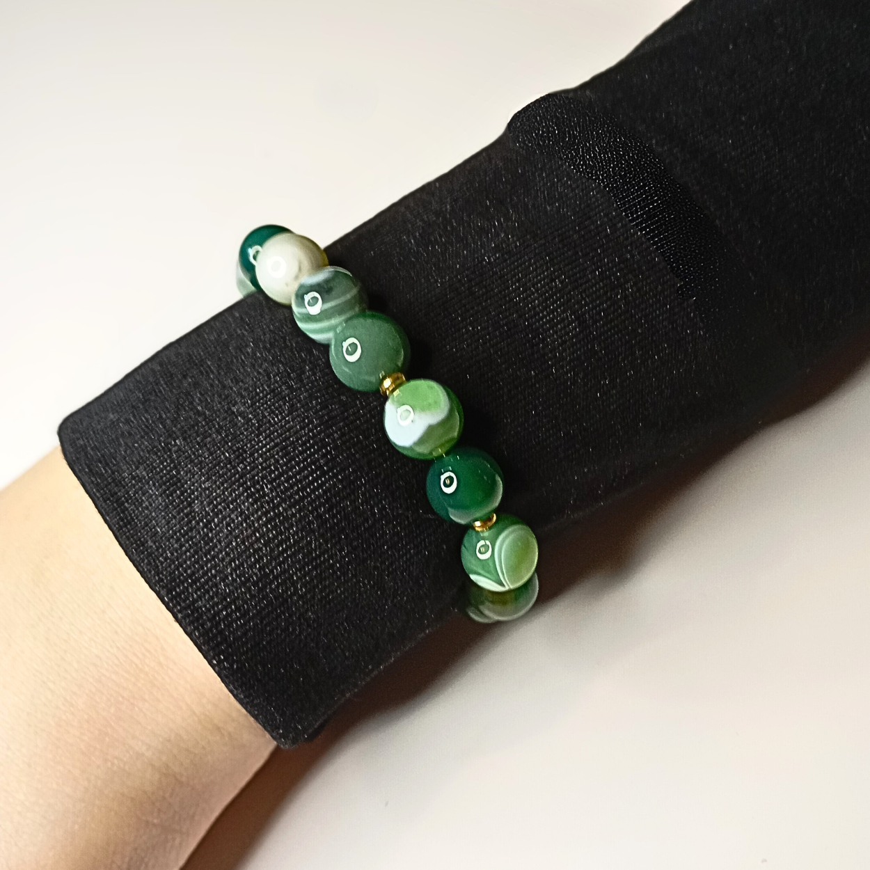 Bracelet IDUN – Gold & Silver | Stainless Steel | Handmade with Natural Stone