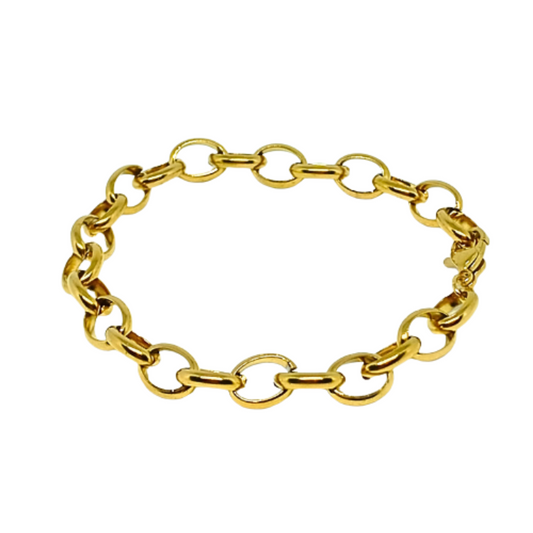 ARMBÅND CLASSY. Guld, rustfrit stål. Kvinde. Håndlavet i Danmark