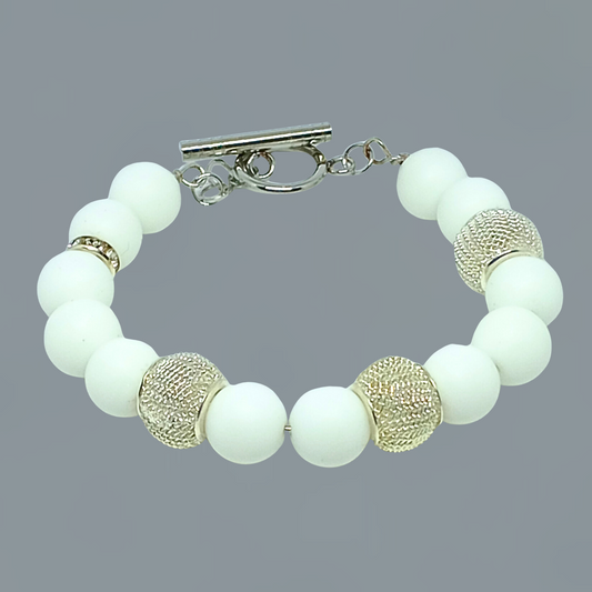 ARMBÅND GREECE. Guld, sølv, naturlig onyx sten, rustfrit stål. Kvinde. Håndlevet